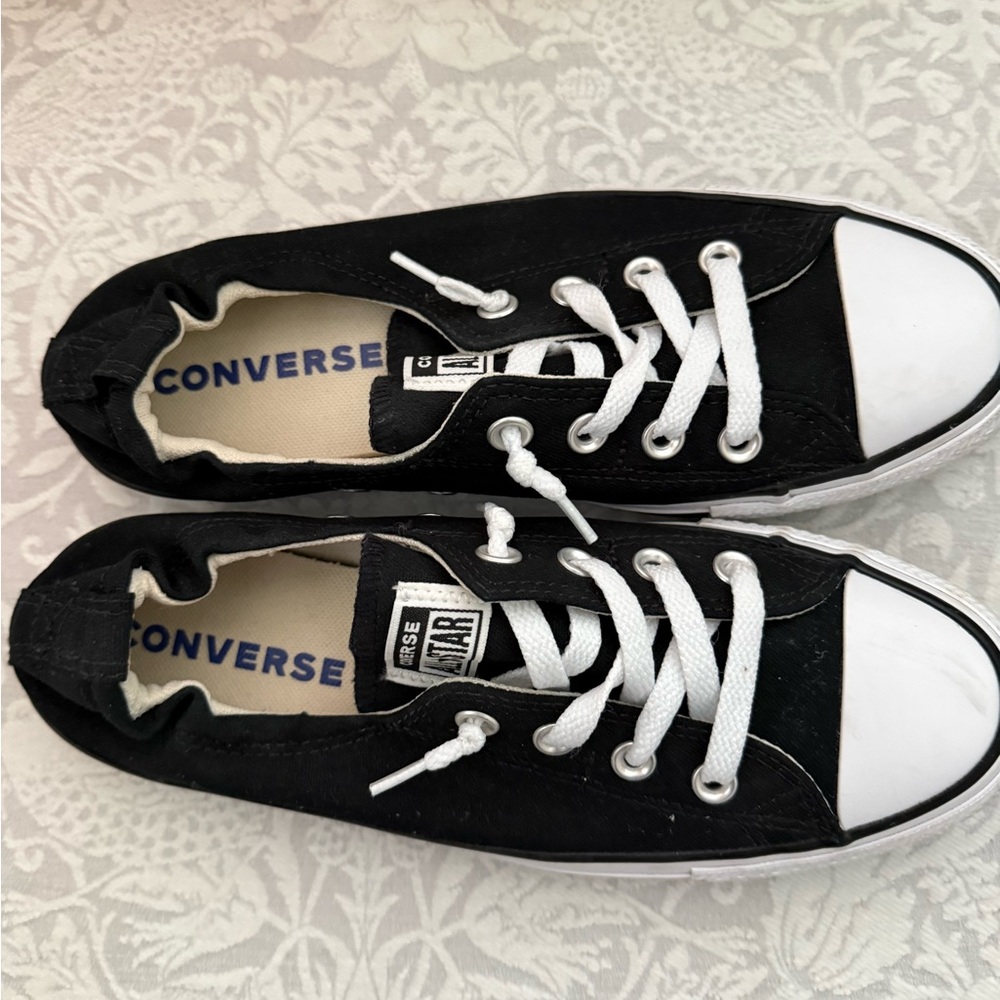 Converse Black and White Low-Top Sneakers